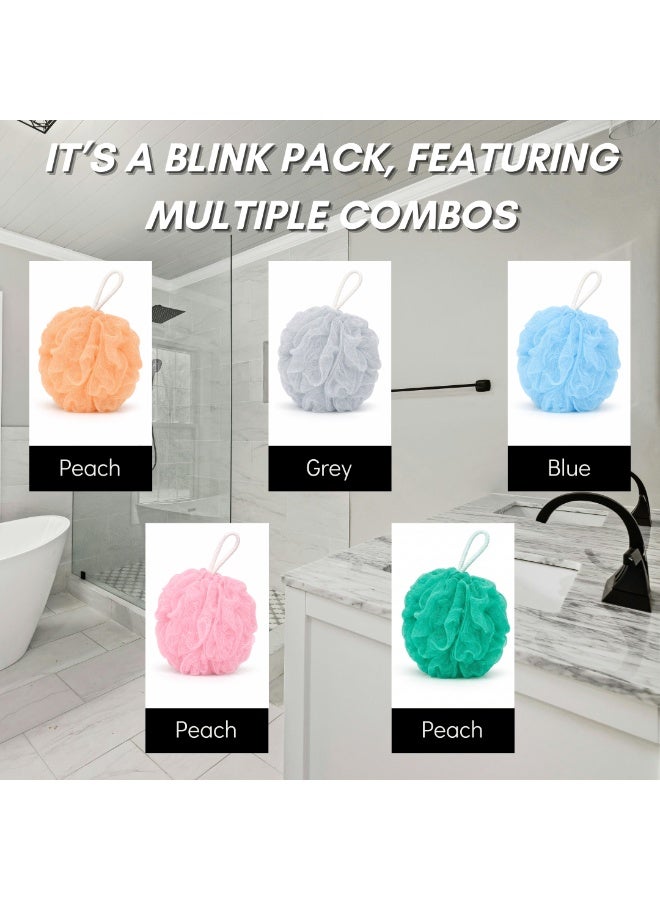 Jove Bath Loofah Sponge – Soft & Gentle Exfoliating Shower Puff for Body Cleansing - Image 3